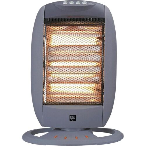 SHE Halogenheizer, Heizstrahler, Schwarz, Silber