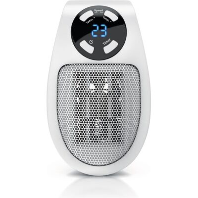 Brandson - 500W Steckdosen Heizlüfter - Mini - Weiss - Fan heater Brandson - 500W Steckdosen Heizlüfter - Mini - Weiss - Fan heater