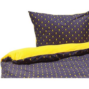 Beliani Blau Chevron Wendbares Bettbezug-Set - Schlafzimmer Material Beliani Blau Chevron Wendbares Bettbezug-Set - Schlafzimmer Material