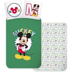 Disney Mickey Mouse Kleinkinder Bettbezug Grün - 100 x 135 cm - Baumwolle Disney Mickey Mouse Kleinkinder Bettbezug Grün - 100 x 135 cm - Baumwolle