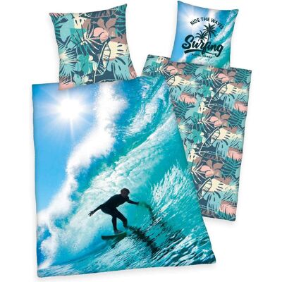 Herding, Kinderbettwäsche, Wendebettwäsche "Surfing" (135 x 200 cm, 80 x 80 cm) Herding, Kinderbettwäsche, Wendebettwäsche "Surfing" (135 x 200 cm, 80 x 80 cm)