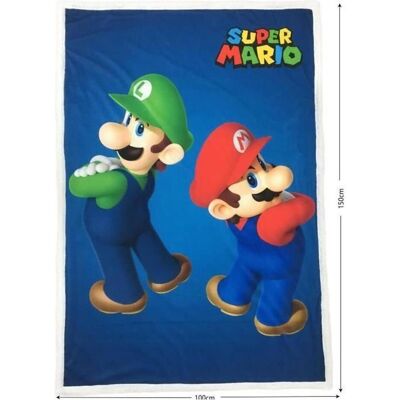 Lyo, Decke, FRANCE Super Mario & Luigi Sherpa Blanket Lyo, Decke, FRANCE Super Mario & Luigi Sherpa Blanket