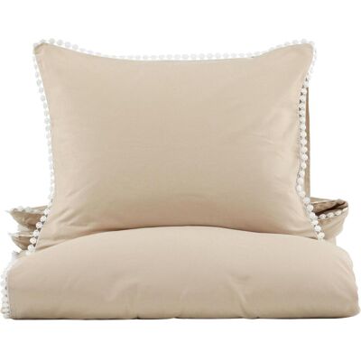 Venture Home Livia Bettwäsche Beige/Weiß - Bettwäsche Set Venture Home Livia Bettwäsche Beige/Weiß - Bettwäsche Set