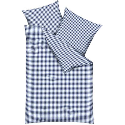 Kaeppel Vichy Karo Bettwäsche - Blau, Karomuster, 135x200cm Kaeppel Vichy Karo Bettwäsche - Blau, Karomuster, 135x200cm