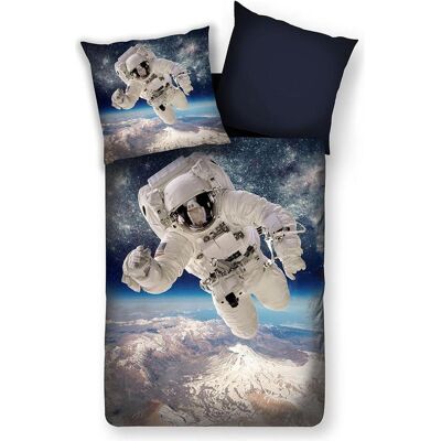 Traumschlaf, Kinderbettwäsche, Astronaut Weltall (135 x 200 cm, 80 x 80 cm) Traumschlaf, Kinderbettwäsche, Astronaut Weltall (135 x 200 cm, 80 x 80 cm)