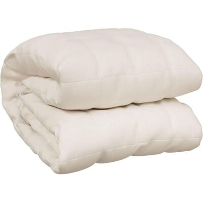 vidaXL Gewichtsdecke hellcreme 220x260 cm 11 kg Stoff (350766) vidaXL Gewichtsdecke hellcreme 220x260 cm 11 kg Stoff (350766)