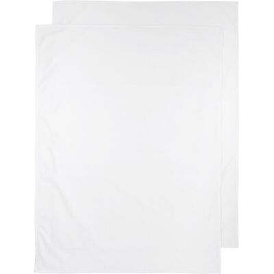 Meyco, Fixleintuch Babybett, Bettlaken 2-pack Uni weiss (100 x 75 cm) Meyco, Fixleintuch Babybett, Bettlaken 2-pack Uni weiss (100 x 75 cm)
