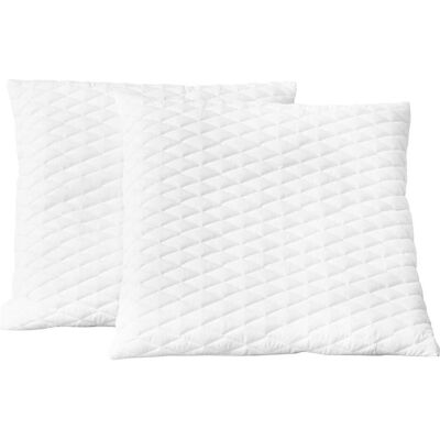 vidaXL Kissen-Set 2 Stück 80×80×14 cm Memory Foam Weiß - Kissen vidaXL Kissen-Set 2 Stück 80×80×14 cm Memory Foam Weiß - Kissen