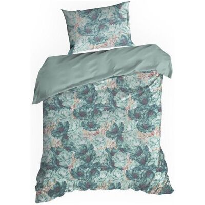 Eurofirany, Bettwäsche, TERRA COLLECTION AVINION1 Mako satin cotton bedding set with floral pattern, 140 X 200 cm, 1 pc. 70 (Bettwäsche Set, 140 x 200 cm) Eurofirany, Bettwäsche, TERRA COLLECTION AVINION1 Mako satin cotton bedding set with floral pattern, 140 X 200 cm, 1 pc. 70 (Bettwäsche Set, 140 x 200 cm)