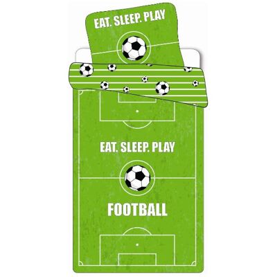 Licens Fußball Bettwäsche-Set - Wendbar 2-in-1 Baumwolle - 140x200 cm Licens Fußball Bettwäsche-Set - Wendbar 2-in-1 Baumwolle - 140x200 cm
