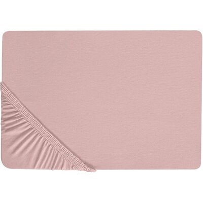 Beliani Pink Baumwoll-Spannbettlaken - Spannbettlaken Beliani Pink Baumwoll-Spannbettlaken - Spannbettlaken