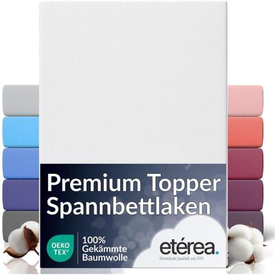 Etérea, Fixleintuch, Premium Fixleintuch für Topper (100 x 220 cm, 90 x 200 cm) Etérea, Fixleintuch, Premium Fixleintuch für Topper (100 x 220 cm, 90 x 200 cm)
