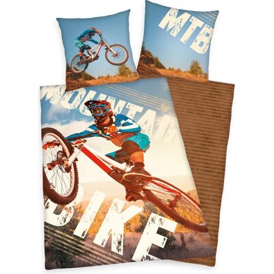 Herding, Kinderbettwäsche, Mountainbike Bettwäsche (140 x 200 cm, 70 x 90 cm) Herding, Kinderbettwäsche, Mountainbike Bettwäsche (140 x 200 cm, 70 x 90 cm)