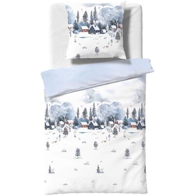 Fleuresse, Bettwäsche, Winterland (Bettwäsche Set, 155 x 220 cm, 80 x 80 cm) Fleuresse, Bettwäsche, Winterland (Bettwäsche Set, 155 x 220 cm, 80 x 80 cm)