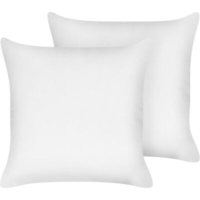 Beliani TRIGLAV Weiß 80x80cm Kissen - Kissen Beliani TRIGLAV Weiß 80x80cm Kissen - Kissen