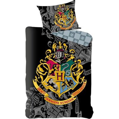 Harry Potter - Hogwarts Wappen Bettwäsche - 140x200 cm - Baumwolle Harry Potter - Hogwarts Wappen Bettwäsche - 140x200 cm - Baumwolle