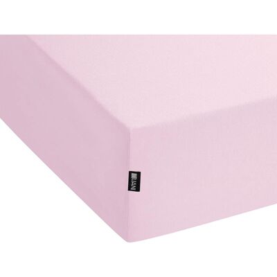 Beliani Pink Baumwoll-Spannbettlaken - 140x200cm - Klassischer Stil Beliani Pink Baumwoll-Spannbettlaken - 140x200cm - Klassischer Stil
