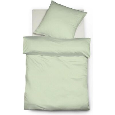 FLEURESSE Pastellgrün Interlock-Jersey Bettwäsche - Bettwäsche FLEURESSE Pastellgrün Interlock-Jersey Bettwäsche - Bettwäsche
