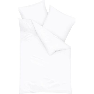 Kaeppel Mako-Satin Uni Weiß Bettwäsche - Bettwäsche-Set Kaeppel Mako-Satin Uni Weiß Bettwäsche - Bettwäsche-Set