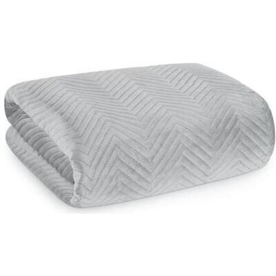 Eurofirany, Decke, CHON / SOFIA / Silber 230X260 Silberne Tagesdecke (260 x 230 cm) Eurofirany, Decke, CHON / SOFIA / Silber 230X260 Silberne Tagesdecke (260 x 230 cm)