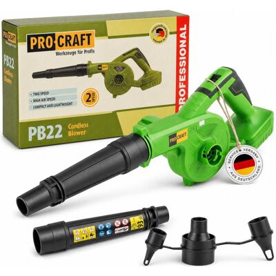 Procraft, Laubsauger + Laubbläser, PB22bb Akku Laubbläser 20 V Solo - ohne Akku, ohne Ladegerät (Akkubetrieb, Laubbläser) Procraft, Laubsauger + Laubbläser, PB22bb Akku Laubbläser 20 V Solo - ohne Akku, ohne Ladegerät (Akkubetrieb, Laubbläser)