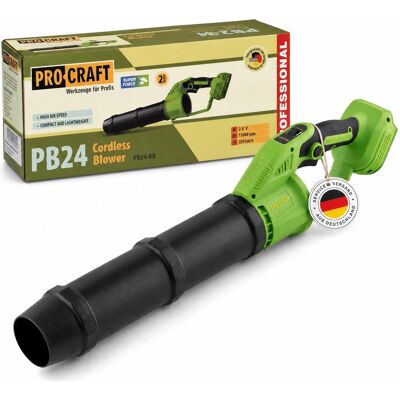 Procraft, Laubsauger + Laubbläser, PB24bb Akku Laubbläser 20 V Brushless Solo - ohne Akku, ohne Ladegerät (Akkubetrieb, Laubbläser) Procraft, Laubsauger + Laubbläser, PB24bb Akku Laubbläser 20 V Brushless Solo - ohne Akku, ohne Ladegerät (Akkubetrieb, Laubbläser)