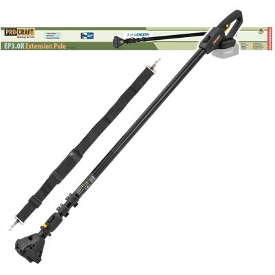Procraft, Zubehör Gartenmaschinen, EP3.0R Teleskop Verlängerung Aufsatz 1,2 – 3,0 m drehbar für Kettensäge (Kettensäge) Procraft, Zubehör Gartenmaschinen, EP3.0R Teleskop Verlängerung Aufsatz 1,2 – 3,0 m drehbar für Kettensäge (Kettensäge)