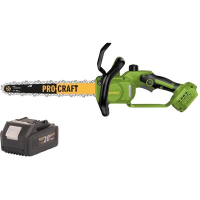 Procraft, Kettensäge, PKA33-BB Akku Kettensäge 20 V 304 mm Brushless + 1x Akku 4,0 Ah - ohne Ladegerät (Akku Kettensäge) Procraft, Kettensäge, PKA33-BB Akku Kettensäge 20 V 304 mm Brushless + 1x Akku 4,0 Ah - ohne Ladegerät (Akku Kettensäge)