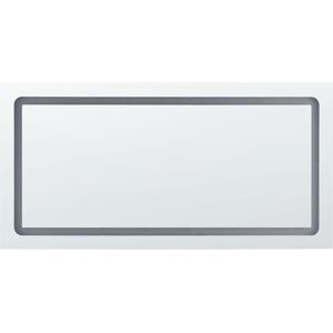 Beliani Wandmontierter LED-Spiegel - Rechteckiges modernes Badspiegel Beliani Wandmontierter LED-Spiegel - Rechteckiges modernes Badspiegel