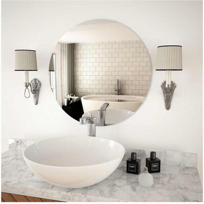 vidaXL Wandspiegel 60 cm Runde Glas - Wandspiegel vidaXL Wandspiegel 60 cm Runde Glas - Wandspiegel
