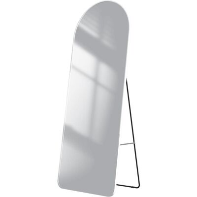 Emke, Spiegel, Bogen Standspiegel mit Rahmen aus Aluminium, 60*160cm, Weiss (60 x 160 cm) Emke, Spiegel, Bogen Standspiegel mit Rahmen aus Aluminium, 60*160cm, Weiss (60 x 160 cm)