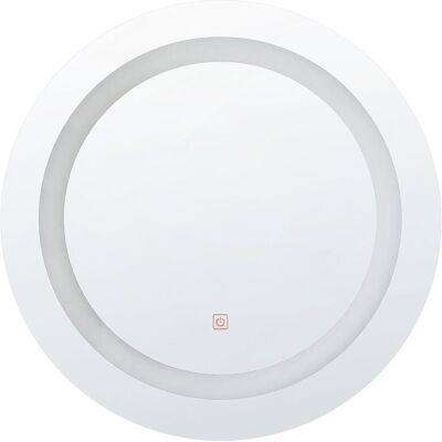 Beliani Wandmontierter LED-Spiegel - Rund 58cm - Modernes Bad Beliani Wandmontierter LED-Spiegel - Rund 58cm - Modernes Bad