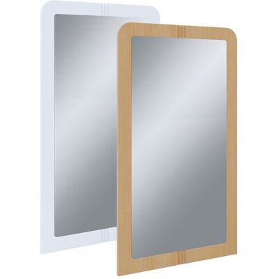 VCM Balia Wandspiegel - 90cm x 50cm - MDF, Weiß VCM Balia Wandspiegel - 90cm x 50cm - MDF, Weiß