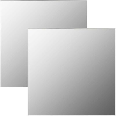 vidaXL Wandspiegel 60x60cm Set - Quadratisches Glasdekor vidaXL Wandspiegel 60x60cm Set - Quadratisches Glasdekor