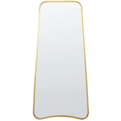 Beliani Wandspiegel Gold Eisen Glas 58 x 122 cm Unregelmäßige Form Hängedekor Modern Minimalistisch Wohnzimmer Schlafzimmer Flur - Wandspiegel Beliani Wandspiegel Gold Eisen Glas 58 x 122 cm Unregelmäßige Form Hängedekor Modern Minimalistisch Wohnzimmer Schlafzimmer Flur - Wandspiegel