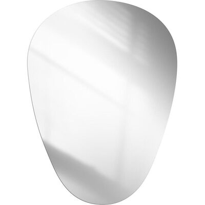 Emke, Spiegel, Asymmetrischer Badspiegel 50 x 70 cm, Ovaler Wandspiegel für Bad, Schlafzimmer, Flur (50 x 70 cm) Emke, Spiegel, Asymmetrischer Badspiegel 50 x 70 cm, Ovaler Wandspiegel für Bad, Schlafzimmer, Flur (50 x 70 cm)