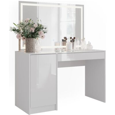 Vicco, Schminktisch, Sherry mit LED-Spiegel (119.80 x 50.10 x 76 cm) Vicco, Schminktisch, Sherry mit LED-Spiegel (119.80 x 50.10 x 76 cm)