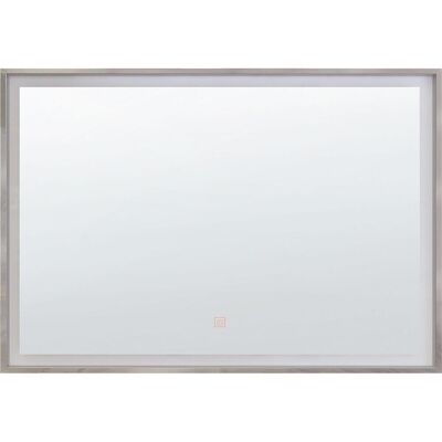 Beliani Silber LED Badezimmer Spiegel Rechteck 60x80cm - Badezimmer Spiegel Beliani Silber LED Badezimmer Spiegel Rechteck 60x80cm - Badezimmer Spiegel