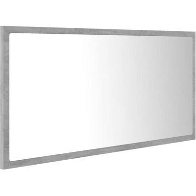 vidaXL 90x8,5x37cm LED-Badspiegel - Modernes Grau vidaXL 90x8,5x37cm LED-Badspiegel - Modernes Grau