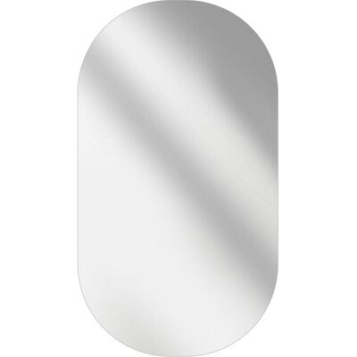 Emke Ovaler Spiegelschrank - 60x100cm Wandspiegel für Bad/Flur Emke Ovaler Spiegelschrank - 60x100cm Wandspiegel für Bad/Flur