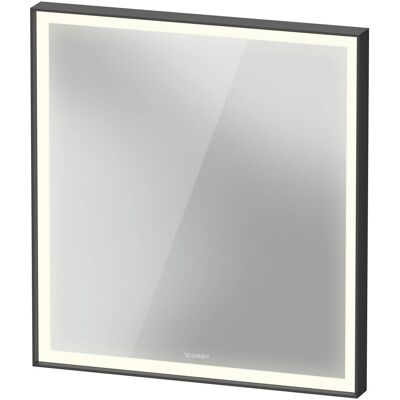 Duravit Spiegel, L-Cube Miroirs avec éclairage, angulaires, 650x700x67mm, graphite aluminium mat, LC7380049490000 (65 x 70 cm) Duravit Spiegel, L-Cube Miroirs avec éclairage, angulaires, 650x700x67mm, graphite aluminium mat, LC7380049490000 (65 x 70 cm)