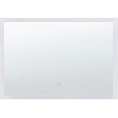 Beliani Silber LED Badezimmer Spiegel ADOUR - Badspiegel Beliani Silber LED Badezimmer Spiegel ADOUR - Badspiegel