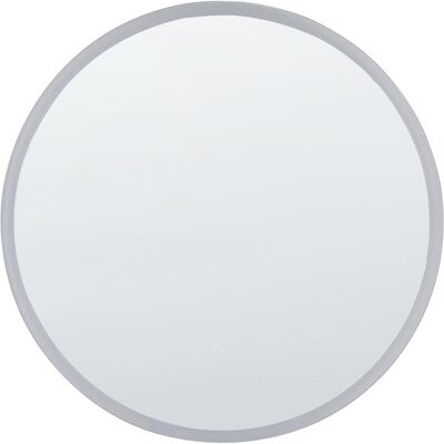 Beliani Wandmontierter LED-Spiegel DEAUVILLE - Badezimmerspiegel Beliani Wandmontierter LED-Spiegel DEAUVILLE - Badezimmerspiegel