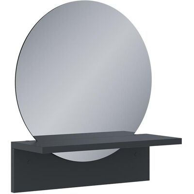 Vicco, Spiegel, Badezimmerspiegel Elyra, Schwarz, 40 x 47.5 cm mit Ablage (40 x 47.50 cm) Vicco, Spiegel, Badezimmerspiegel Elyra, Schwarz, 40 x 47.5 cm mit Ablage (40 x 47.50 cm)