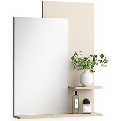 Vicco, Spiegel, Wandspiegel Puerto, Eiche/Cashmere, 70 x 90 cm (16.60 x 90 cm) Vicco, Spiegel, Wandspiegel Puerto, Eiche/Cashmere, 70 x 90 cm (16.60 x 90 cm)