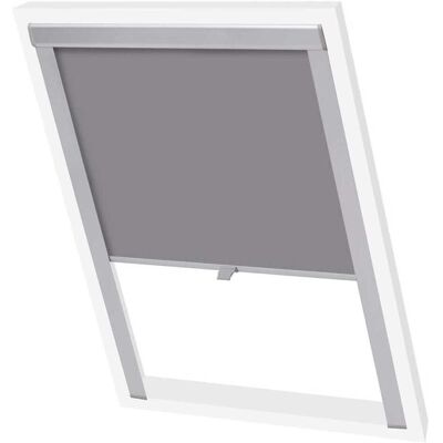 vidaXL Verdunkelungsrollo Grau UK08 - Fenster Vorhang vidaXL Verdunkelungsrollo Grau UK08 - Fenster Vorhang