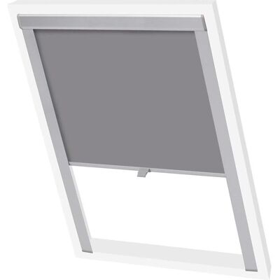 vidaXL Verdunkelungsrollo Grau FK06 - Rollos vidaXL Verdunkelungsrollo Grau FK06 - Rollos