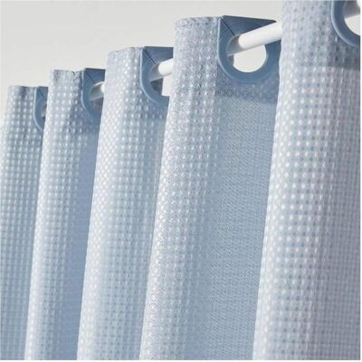 Utility Blaue Polyester Duschvorhang - 180x200 cm - 12 Haken Utility Blaue Polyester Duschvorhang - 180x200 cm - 12 Haken