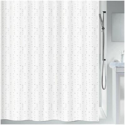 Spirella 240x180cm Weiße Perleffekt Polyester Duschvorhang - Badzubehör Spirella 240x180cm Weiße Perleffekt Polyester Duschvorhang - Badzubehör