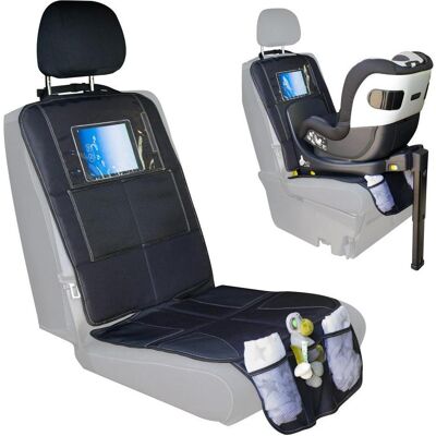 Fillikid Autositz-Schutzunterlage mit iPad-Tasche - Schwarz Fillikid Autositz-Schutzunterlage mit iPad-Tasche - Schwarz